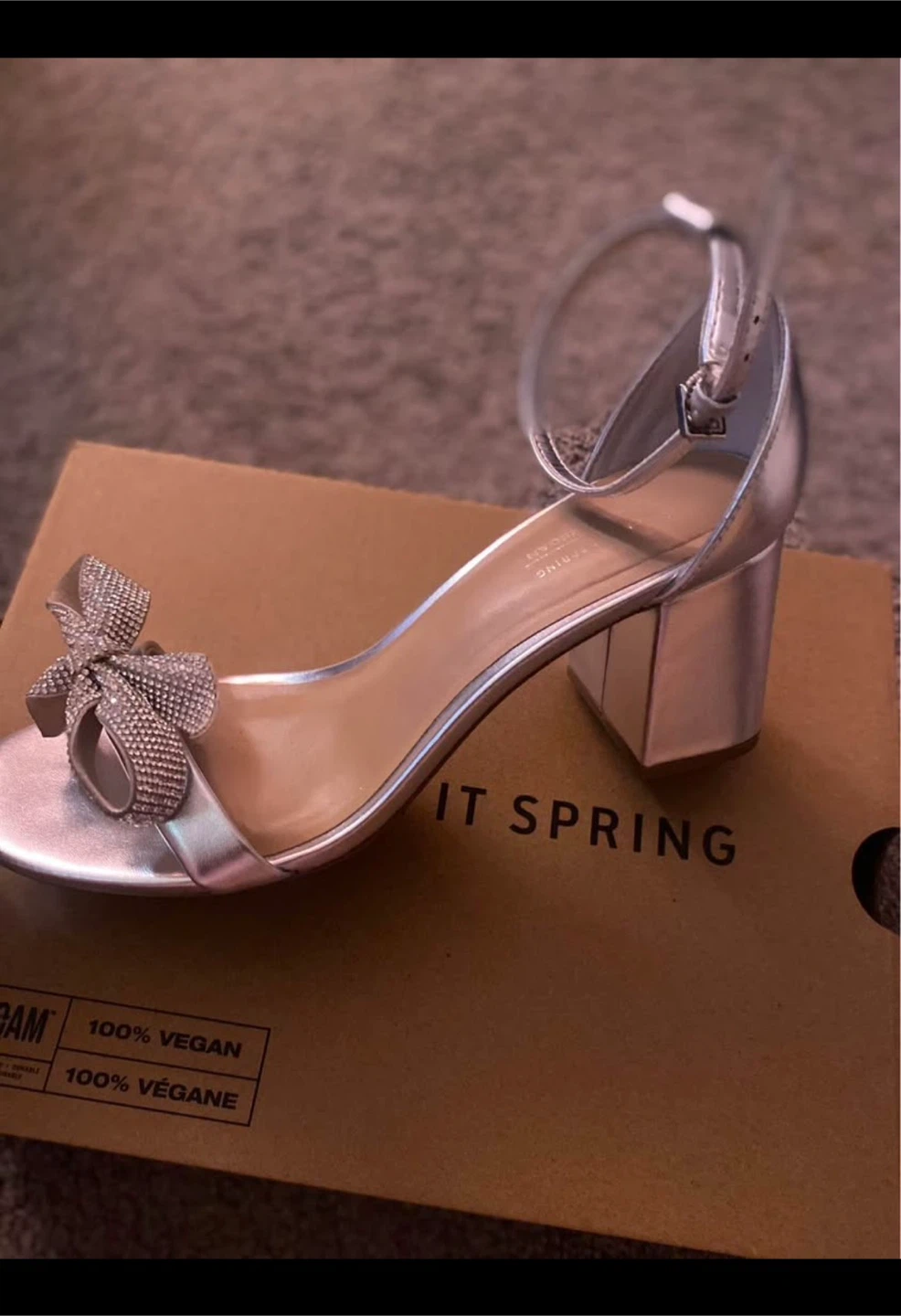 Silver heels  - 8.5W