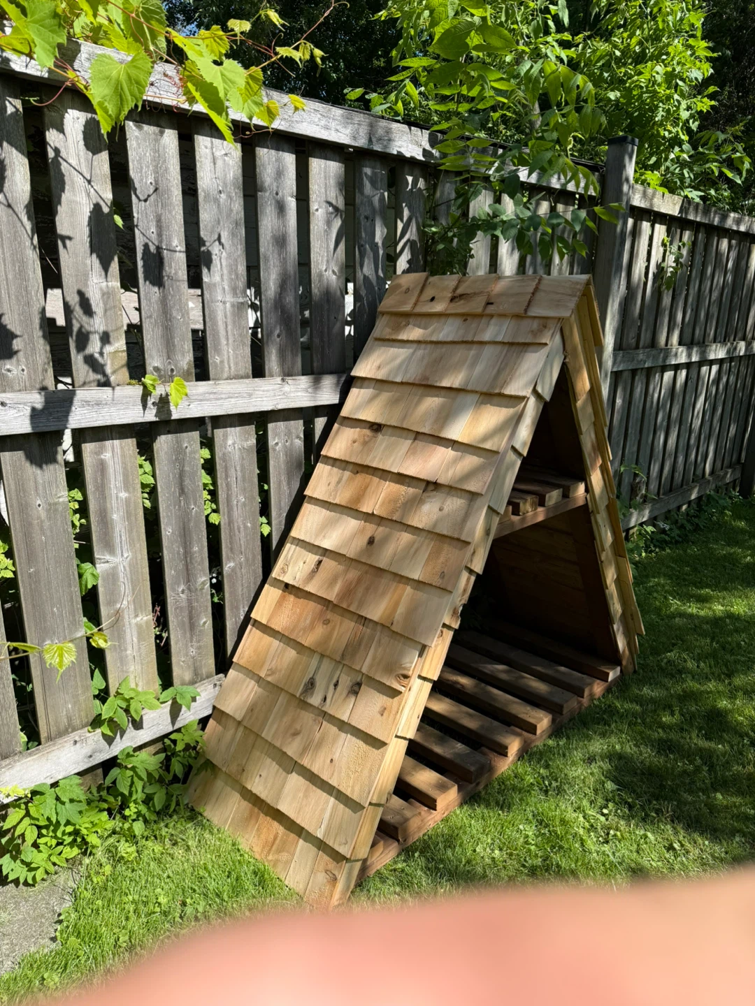 Wooden A-Frame Firewood Storage Rack - photo 3