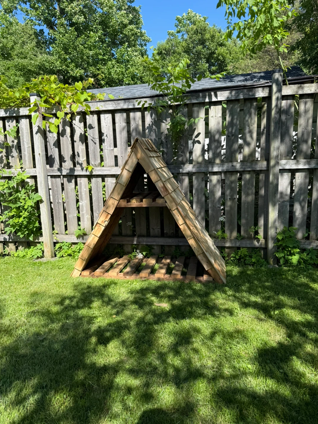 Wooden A-Frame Firewood Storage Rack - photo 4