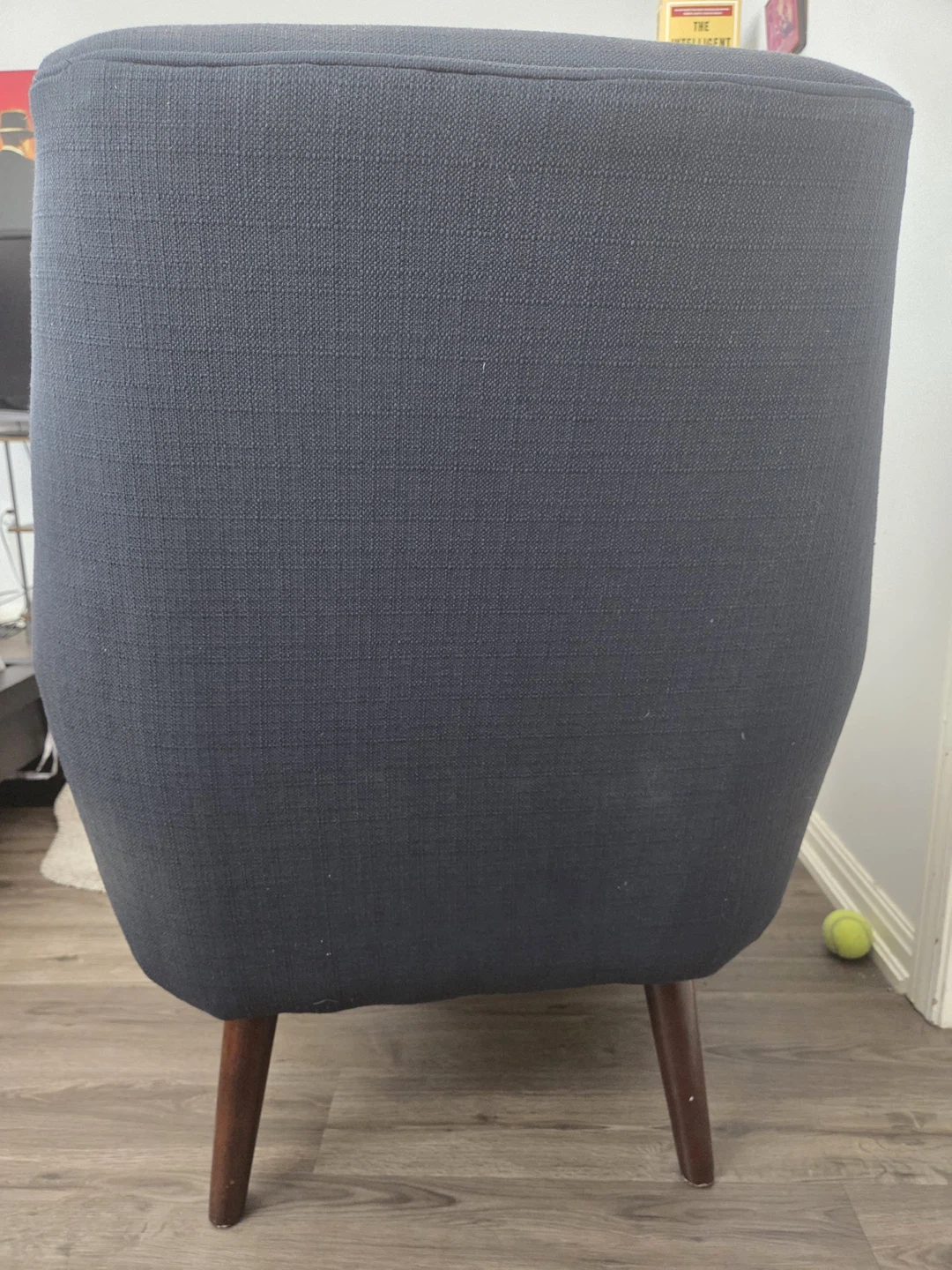 Modern Dark Blue Accent Armchair - photo 3
