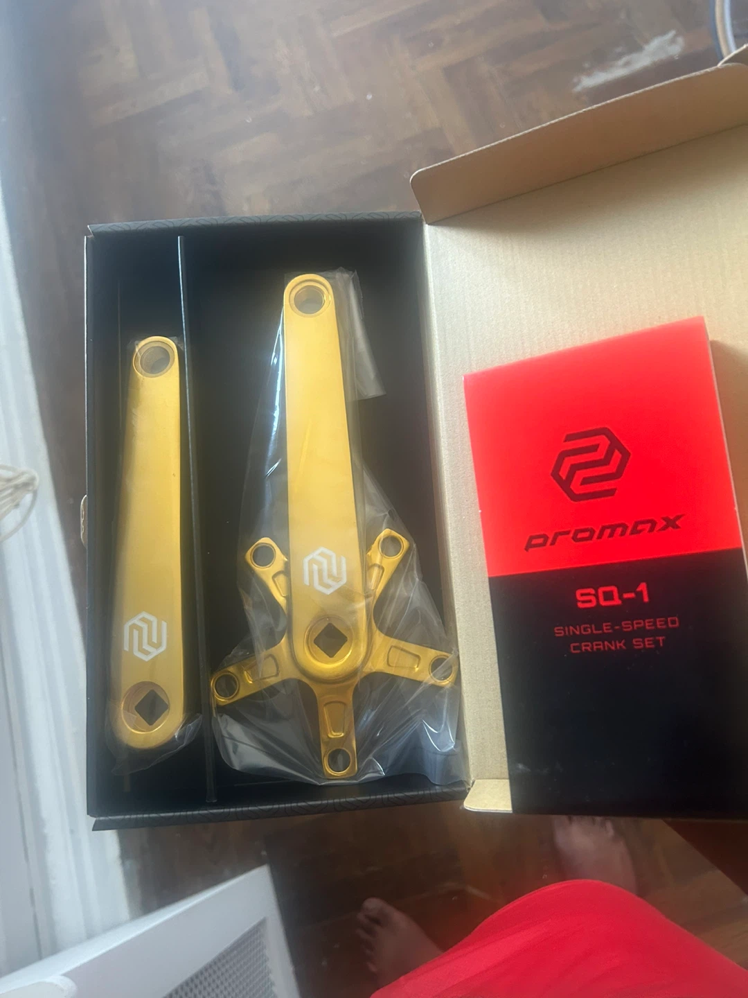 Promax SQ-1 Single-Speed Crankset - Gold - photo 2