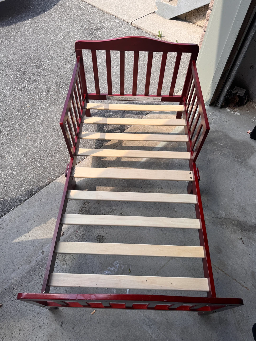 Red Toddler Bed Frame