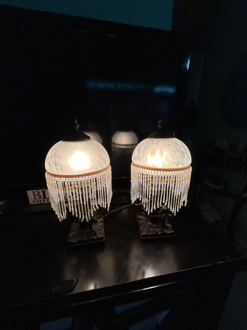 Vintage Cherub Table Lamps Set - photo 3