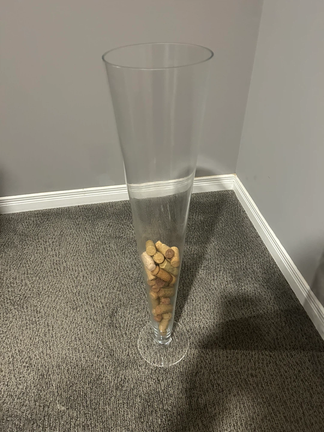 Tall Glass Vase