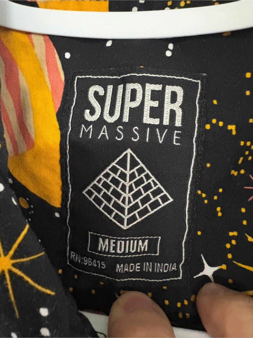 Super Massive Space Print Button Up Shirt-M - photo 3