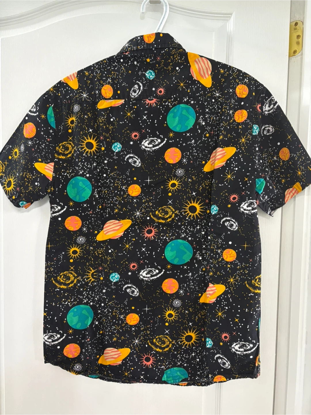 Super Massive Space Print Button Up Shirt-M - photo 4