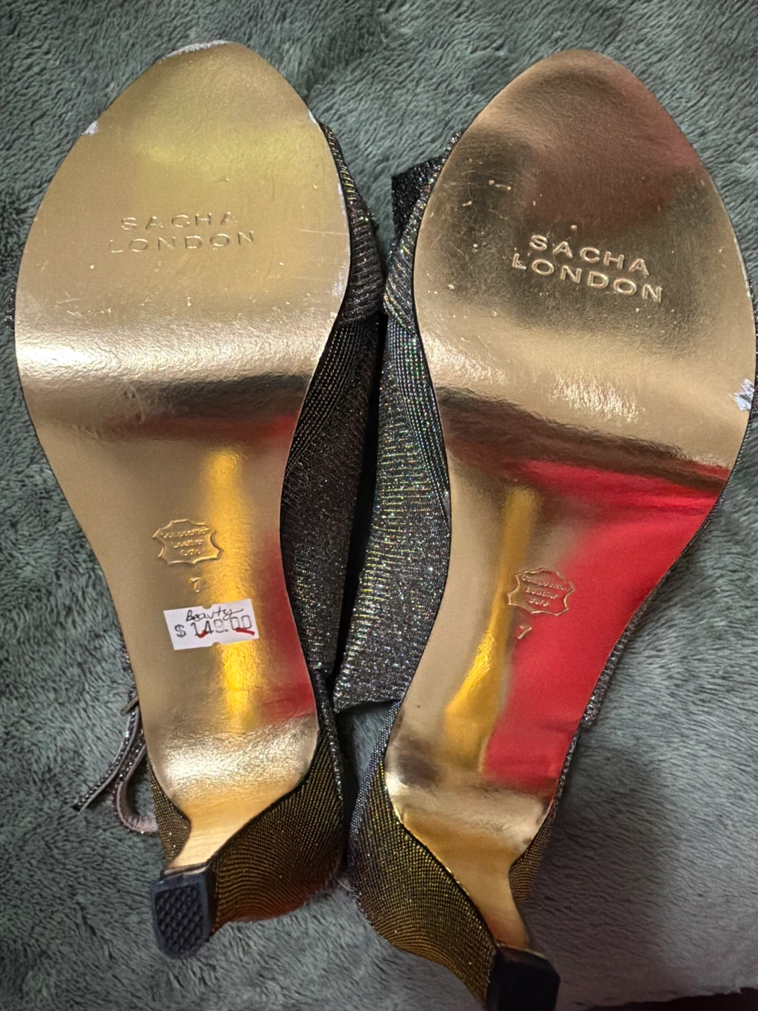 Sasha London Women's Sparkly Slingback Heels - photo 4