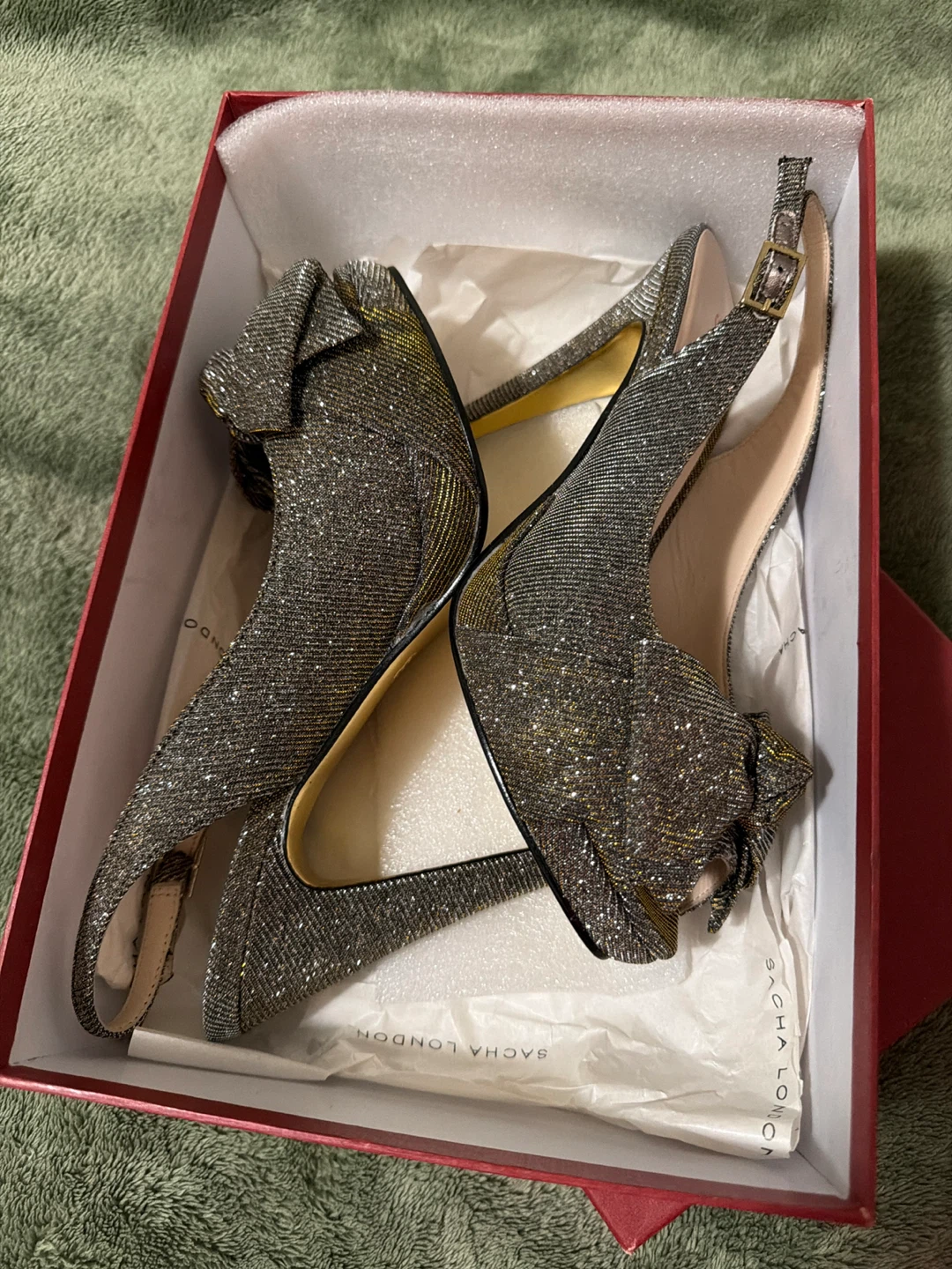 Sasha London Women's Sparkly Slingback Heels - photo 5