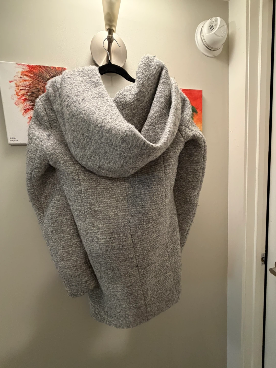 ONLY Women's Grey Hooded Coat - photo 3