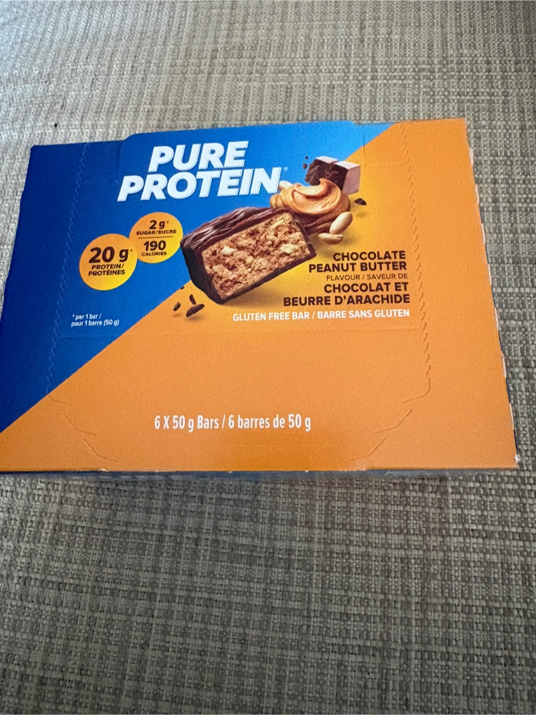 Pure Protein Chocolate Peanut Butter Bars (6-Pack) - photo 2
