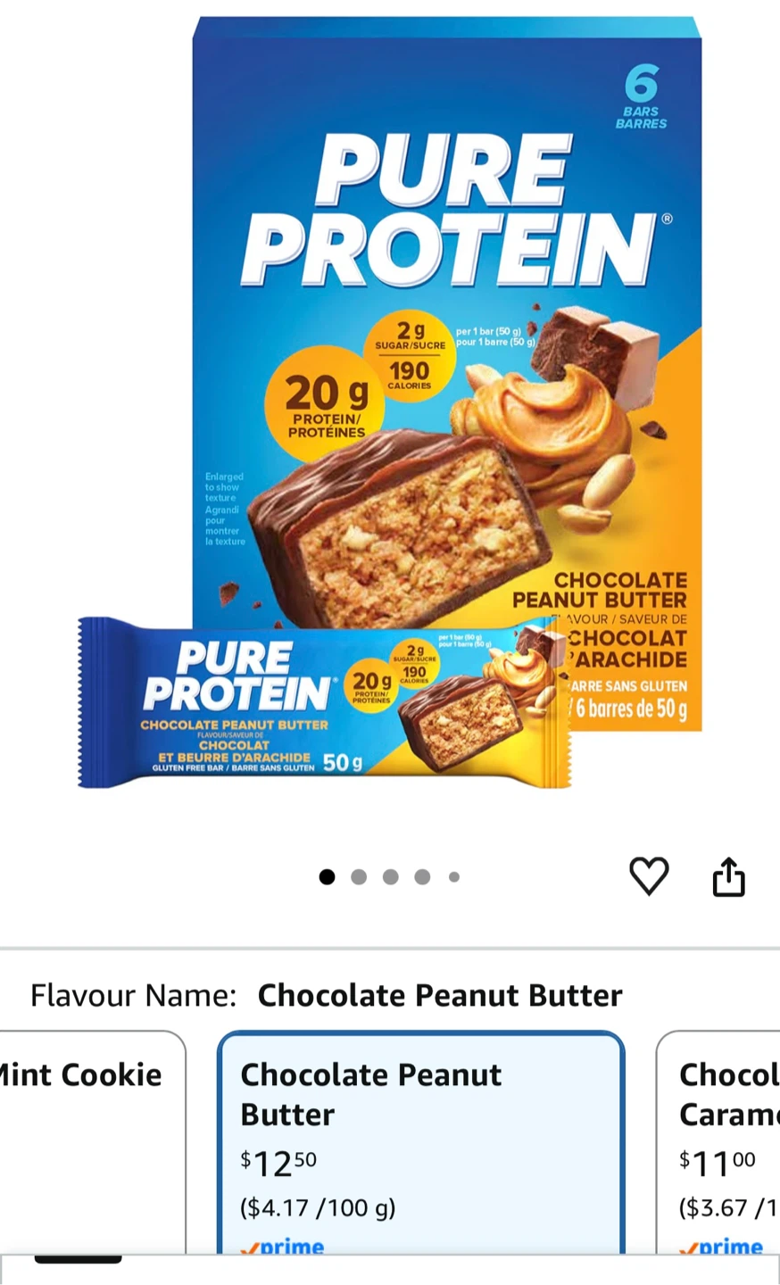 Pure Protein Chocolate Peanut Butter Bars (6-Pack) - photo 4