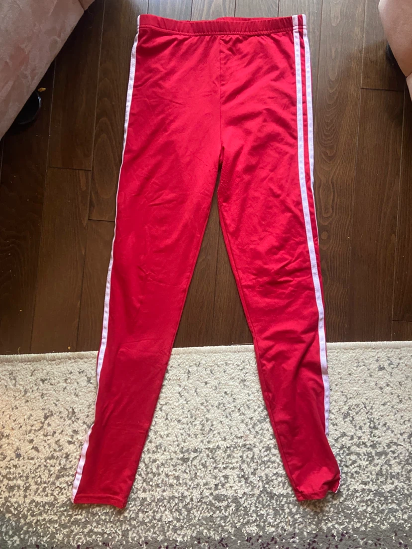 Softmilk Red & Wht Canada Day Track Pants Size 14-16 yrs