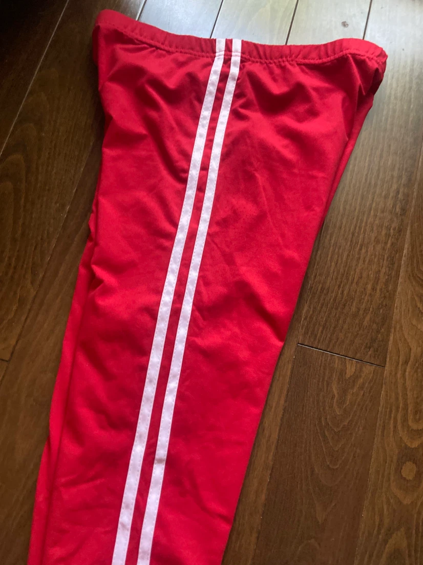 Softmilk Red & Wht Canada Day Track Pants Size 14-16 yrs - photo 3