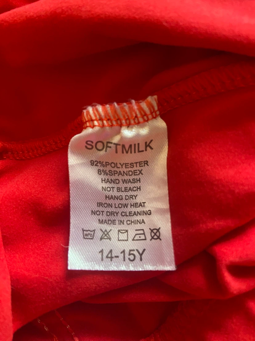 Softmilk Red & Wht Canada Day Track Pants Size 14-16 yrs - photo 4