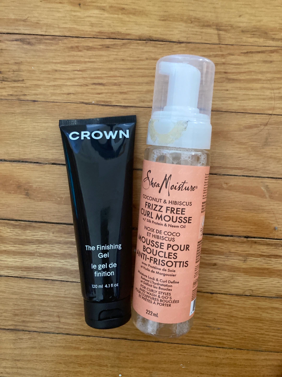 CROWN Finishing Gel & Shea Moisture Curl Mousse