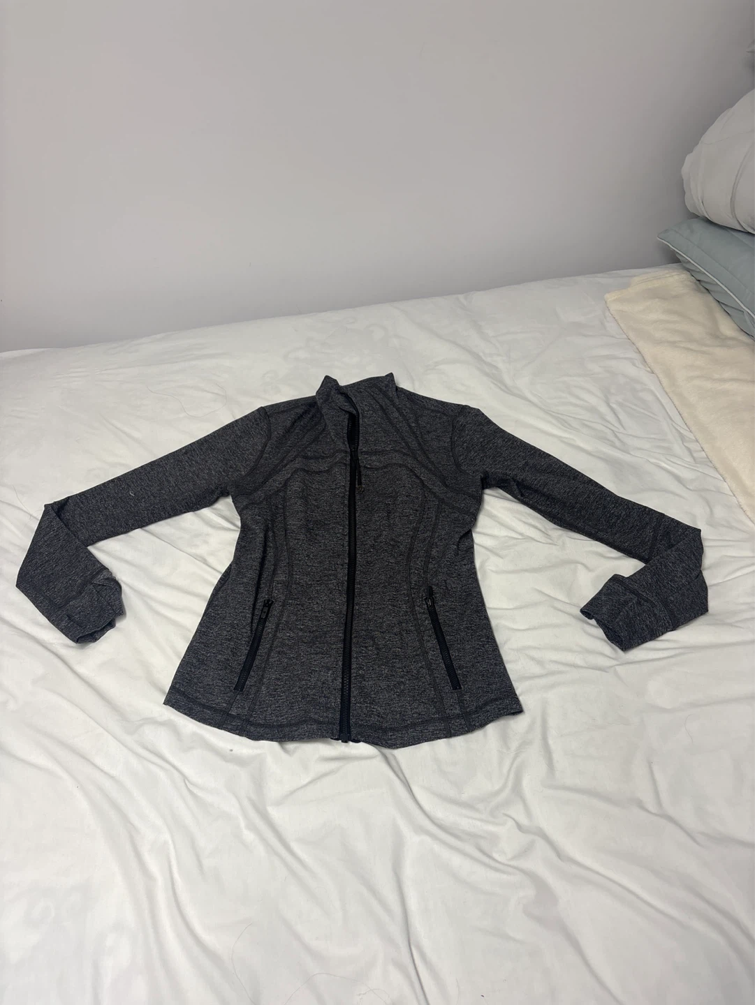 Lululemon Grey Heathered Full Zip Jacket - photo 2