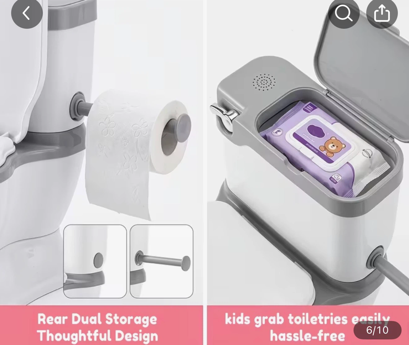 Toddler Potty Training Toilet with Storage - photo 2