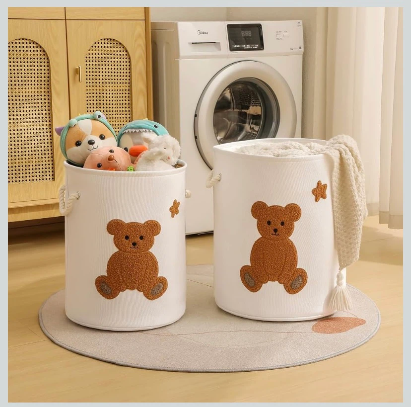 New Nursery Storage Basket Laundry Hamper Toy Bin - photo 3
