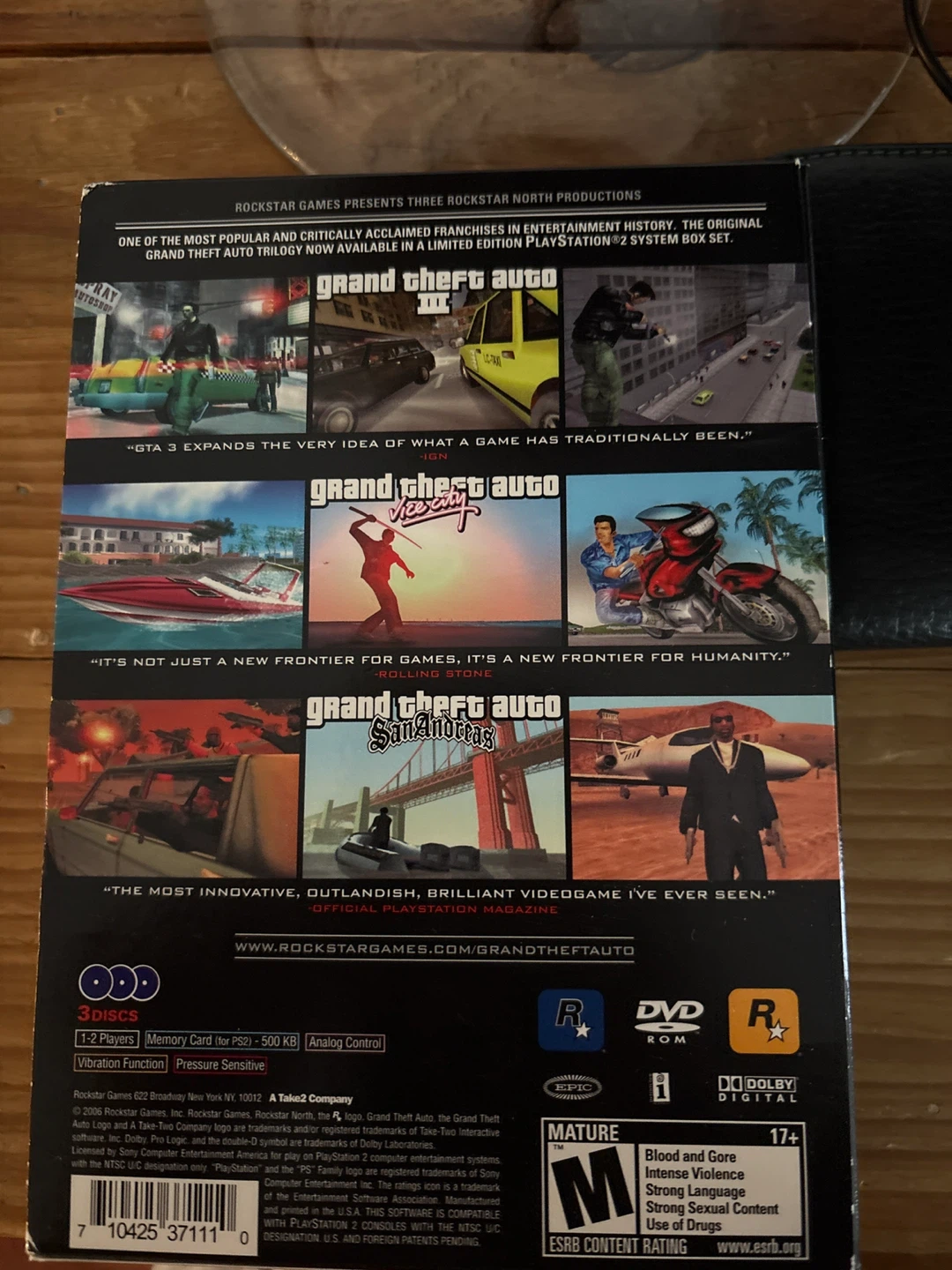 PlayStation 2 Grand Theft Auto The Trilogy Game Box Set - photo 3