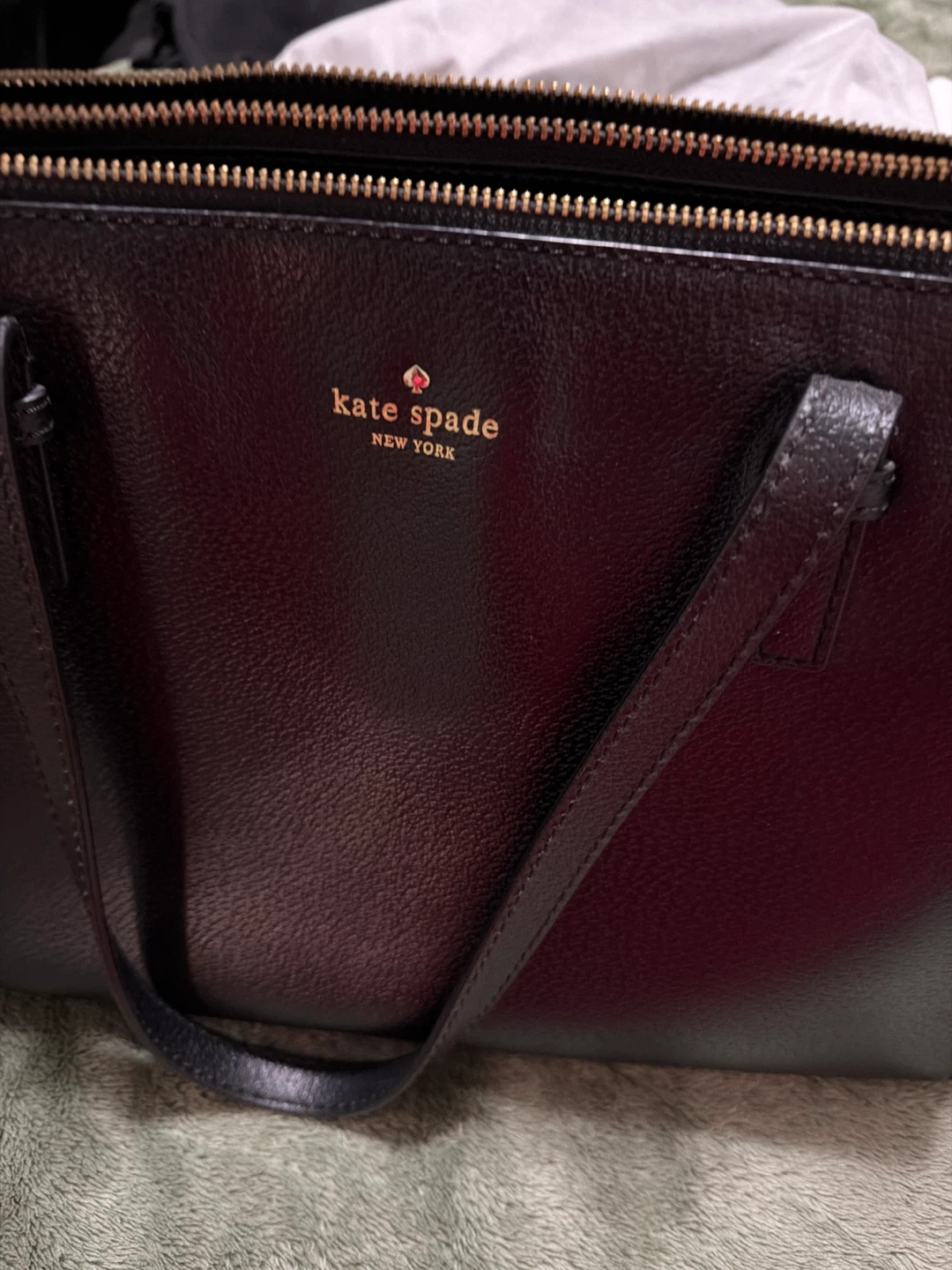 Kate Spade New York Black Leather Tote Bag - photo 2