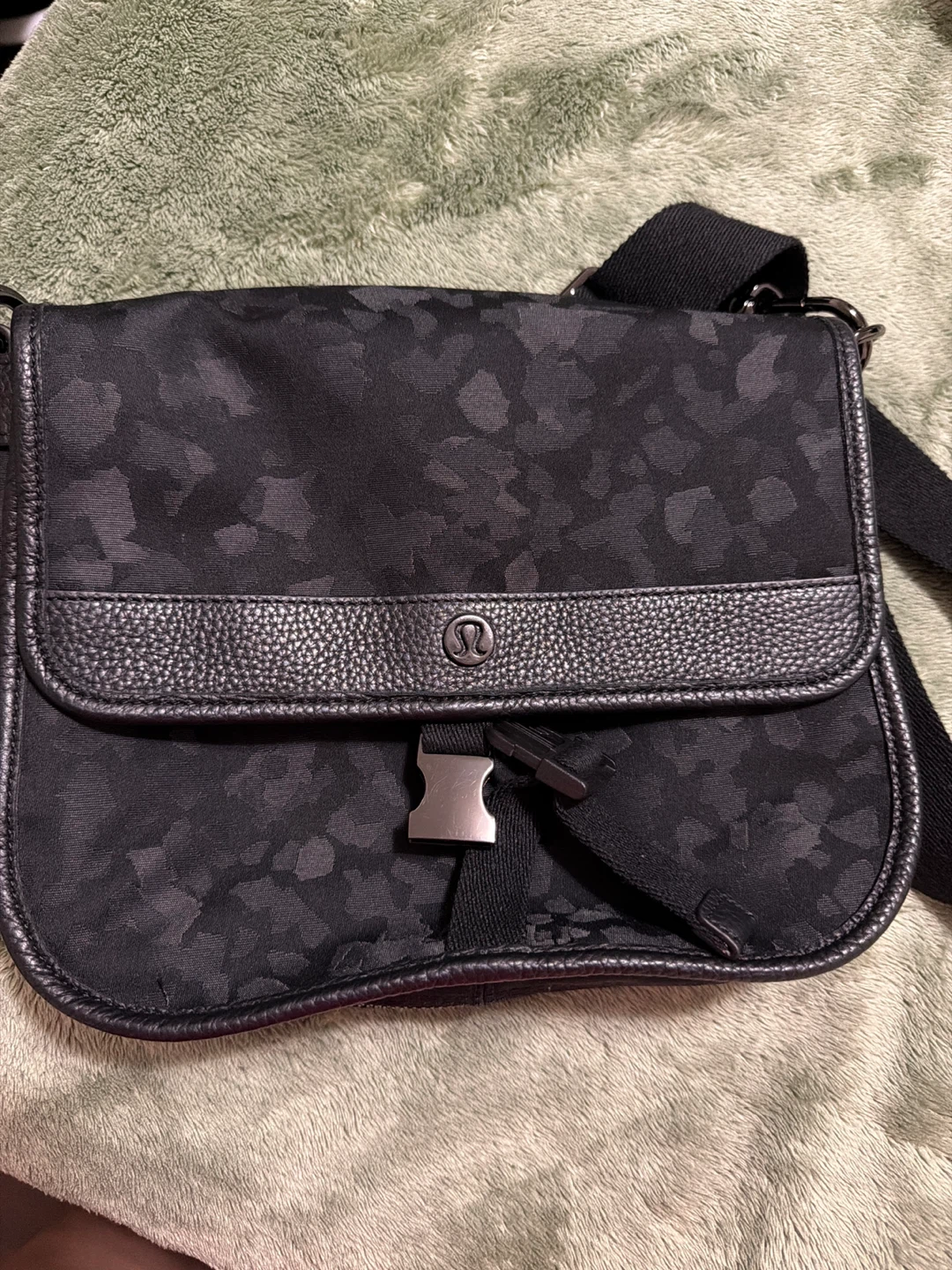 Lululemon Black Camo Crossbody Bag
