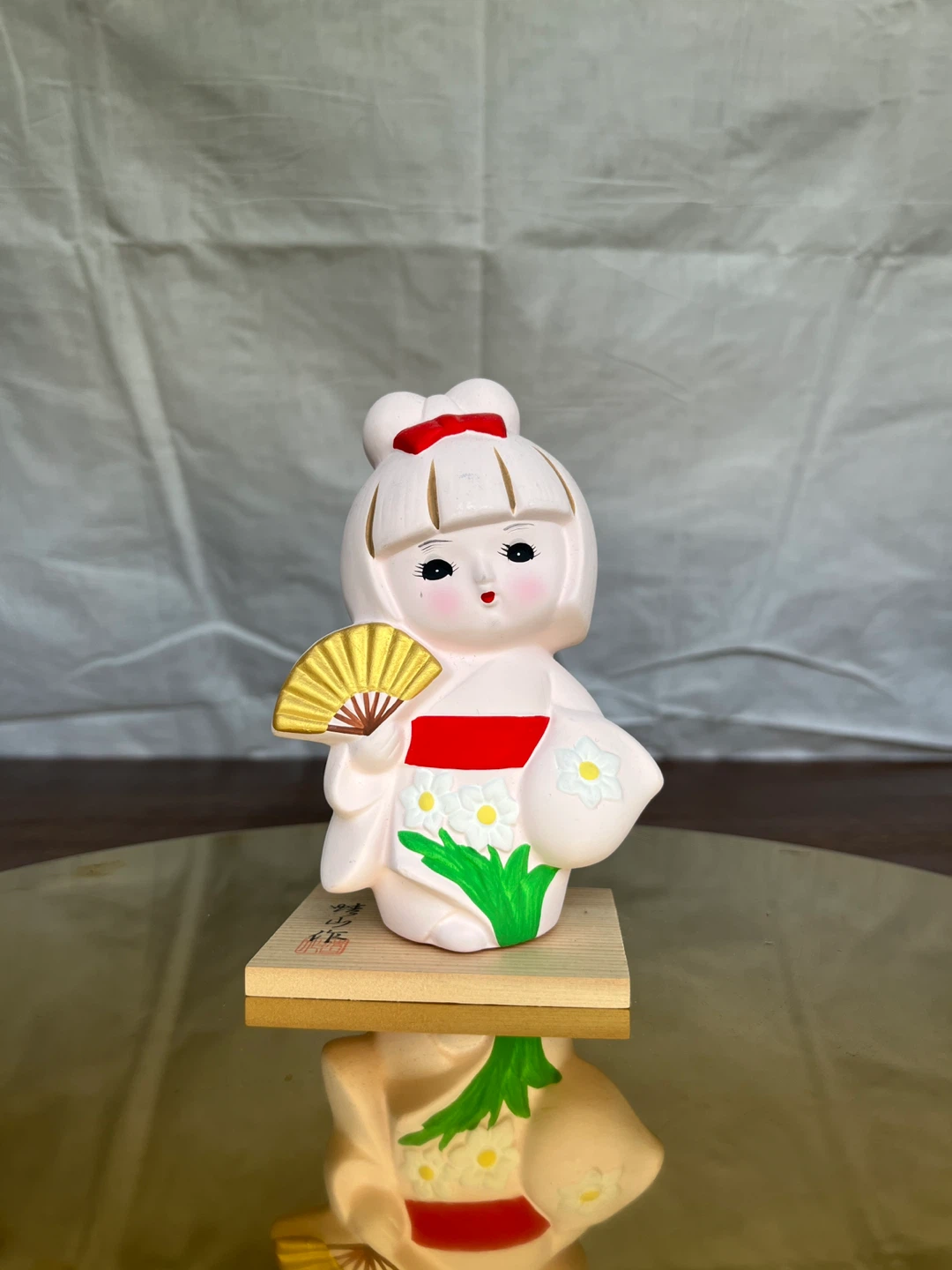 Japanese Kokeshi Doll with Wooden Stand – Elegant Home Accent - photo 2