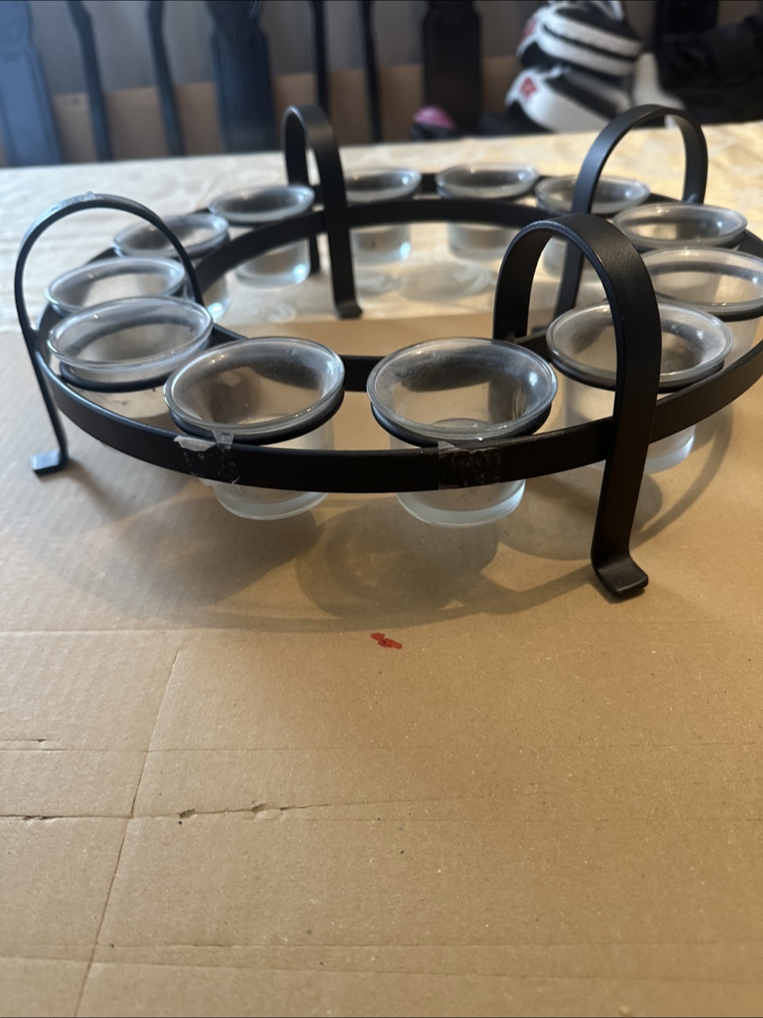 Round Tealight Candle Holder Caddy