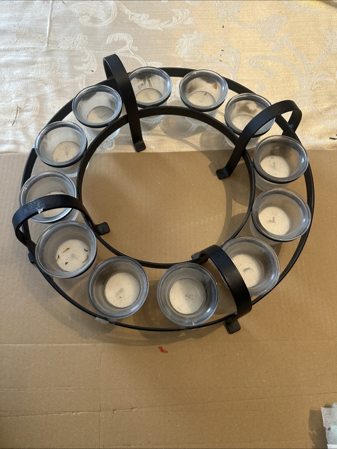Round Tealight Candle Holder Caddy - photo 2