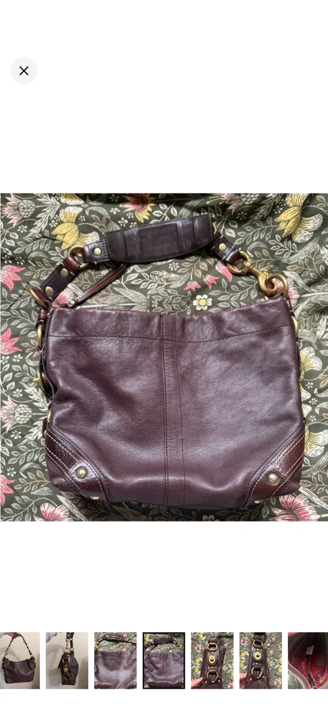 Vintage Brown Coach Carly Gold Hardware - photo 4