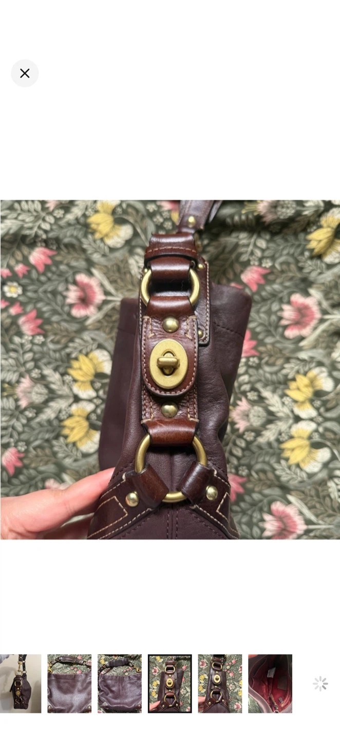 Vintage Brown Coach Carly Gold Hardware - photo 5