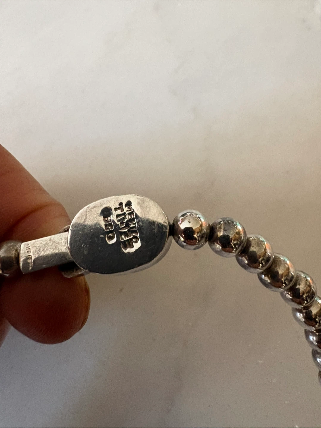Sterling Silver Necklace with Lapis Lazuli Inlay - photo 4