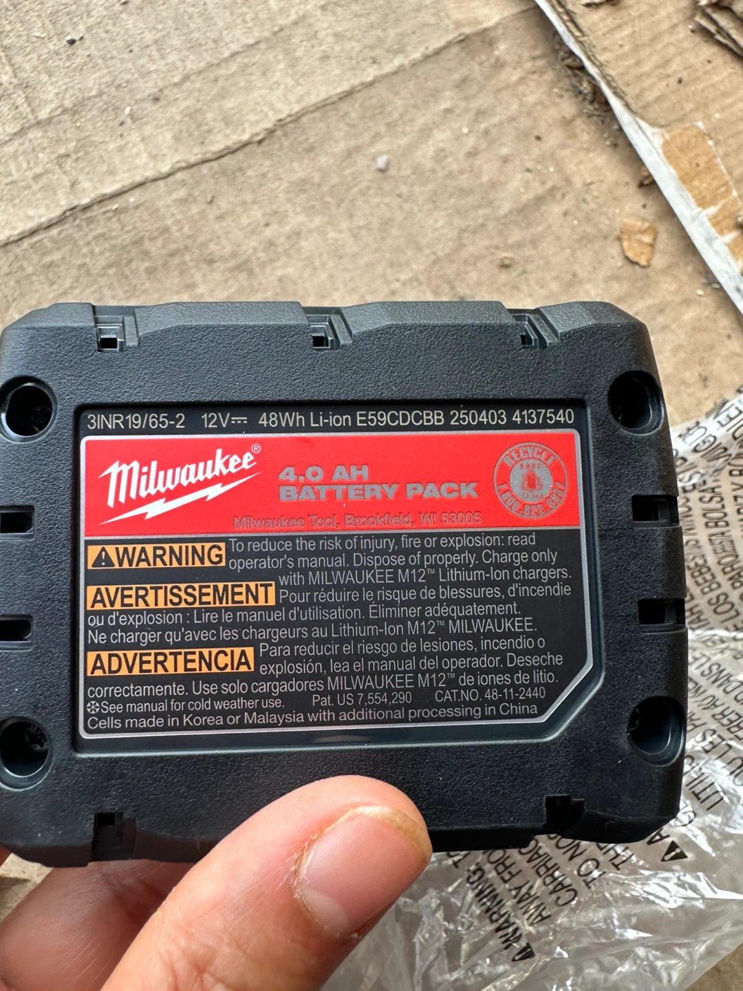 Milwaukee M12 REDLITHIUM XC 4.0 Battery Pack - photo 2