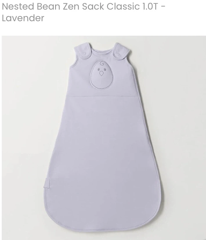 New Nested Bean Zen Sack Classic 1.0T - Lavender M 6-15m