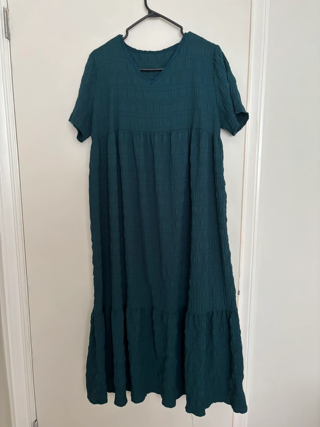 Teal Textured Midi Dress - photo 2