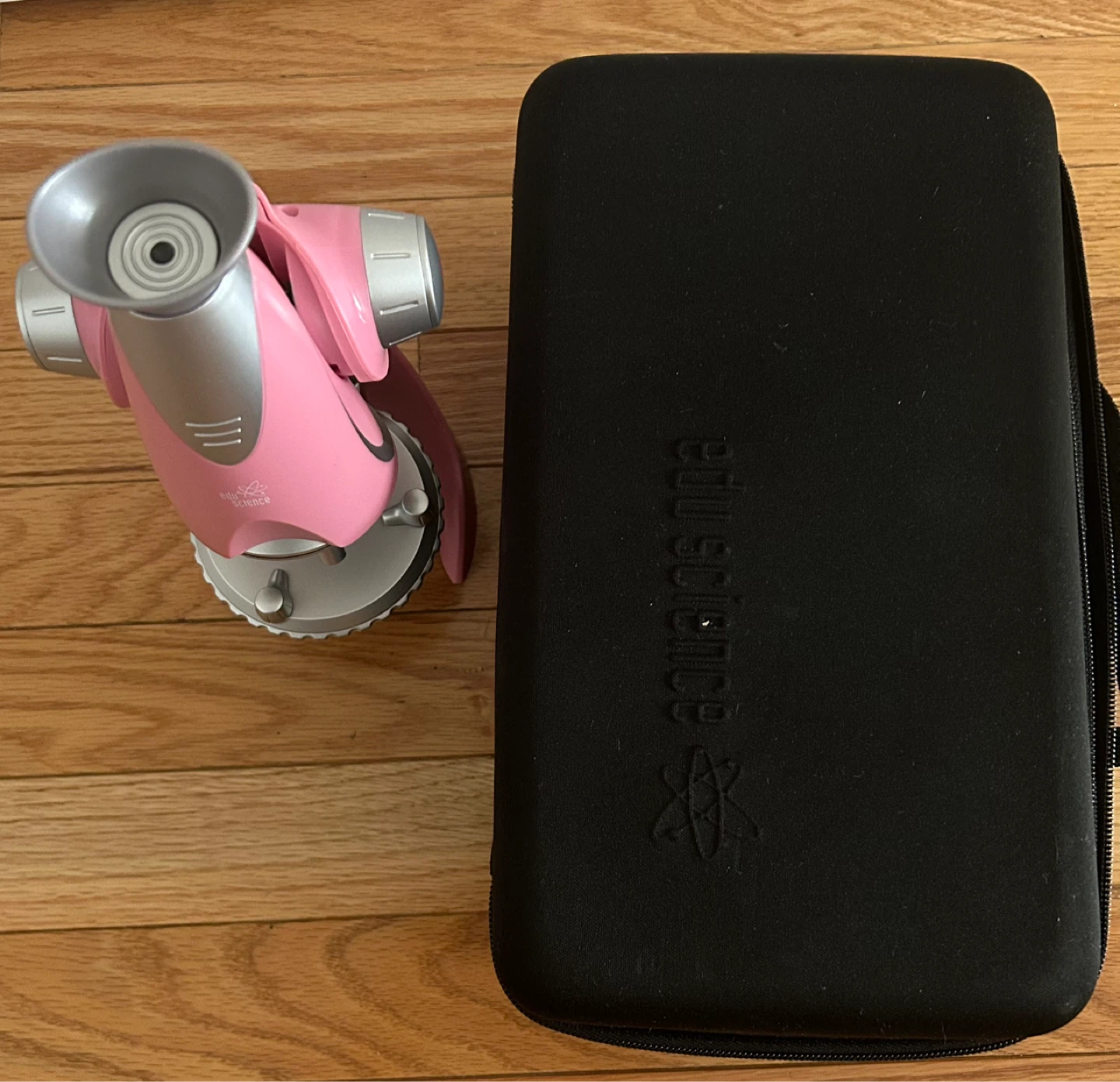 Edu Science Pink Microscope with Carrying Case and Accessories - photo 3