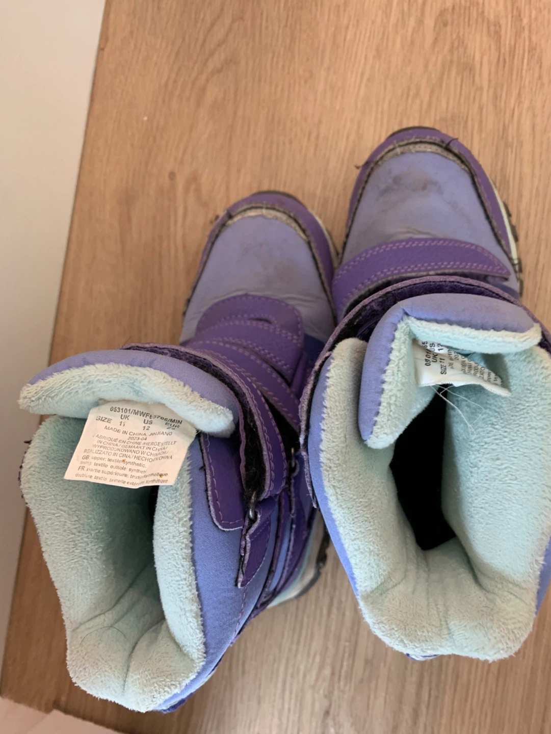 Purple Winter Boots - Size 11 Toddler
