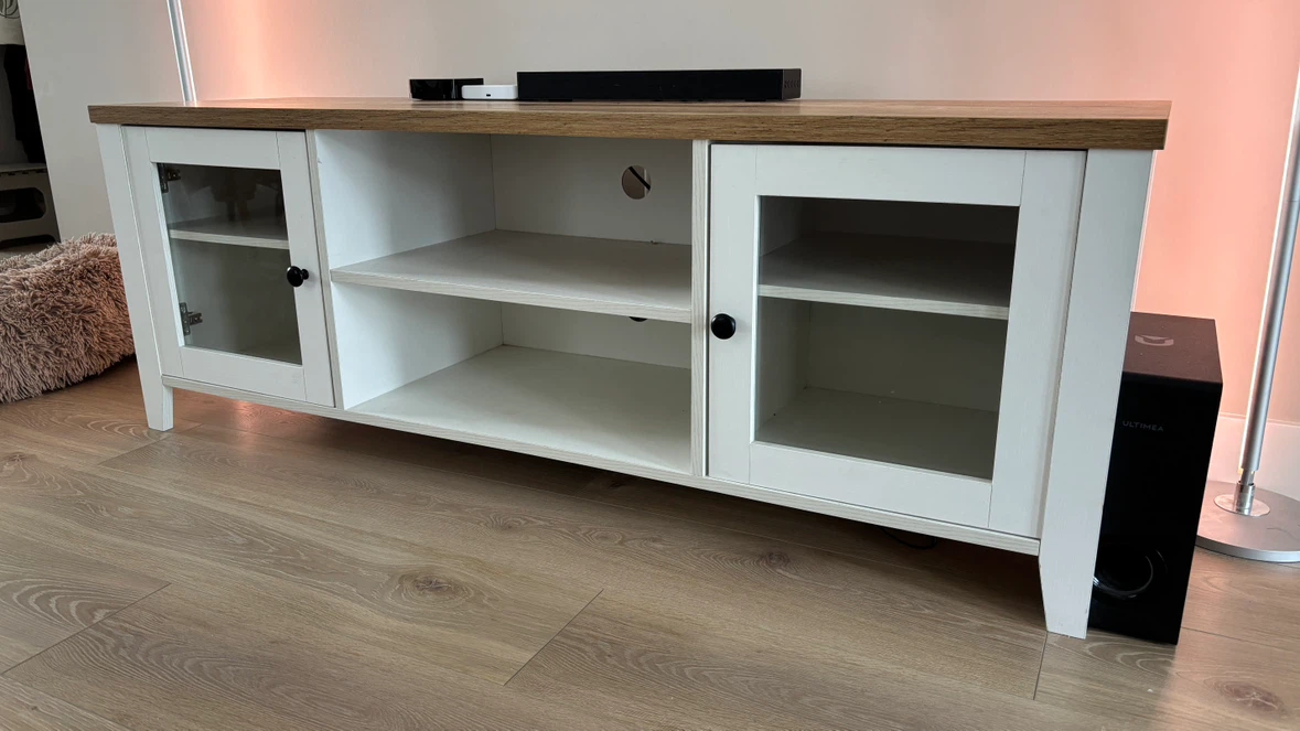 TV Stand with Wood Top