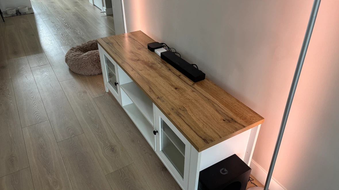 TV Stand with Wood Top - photo 2
