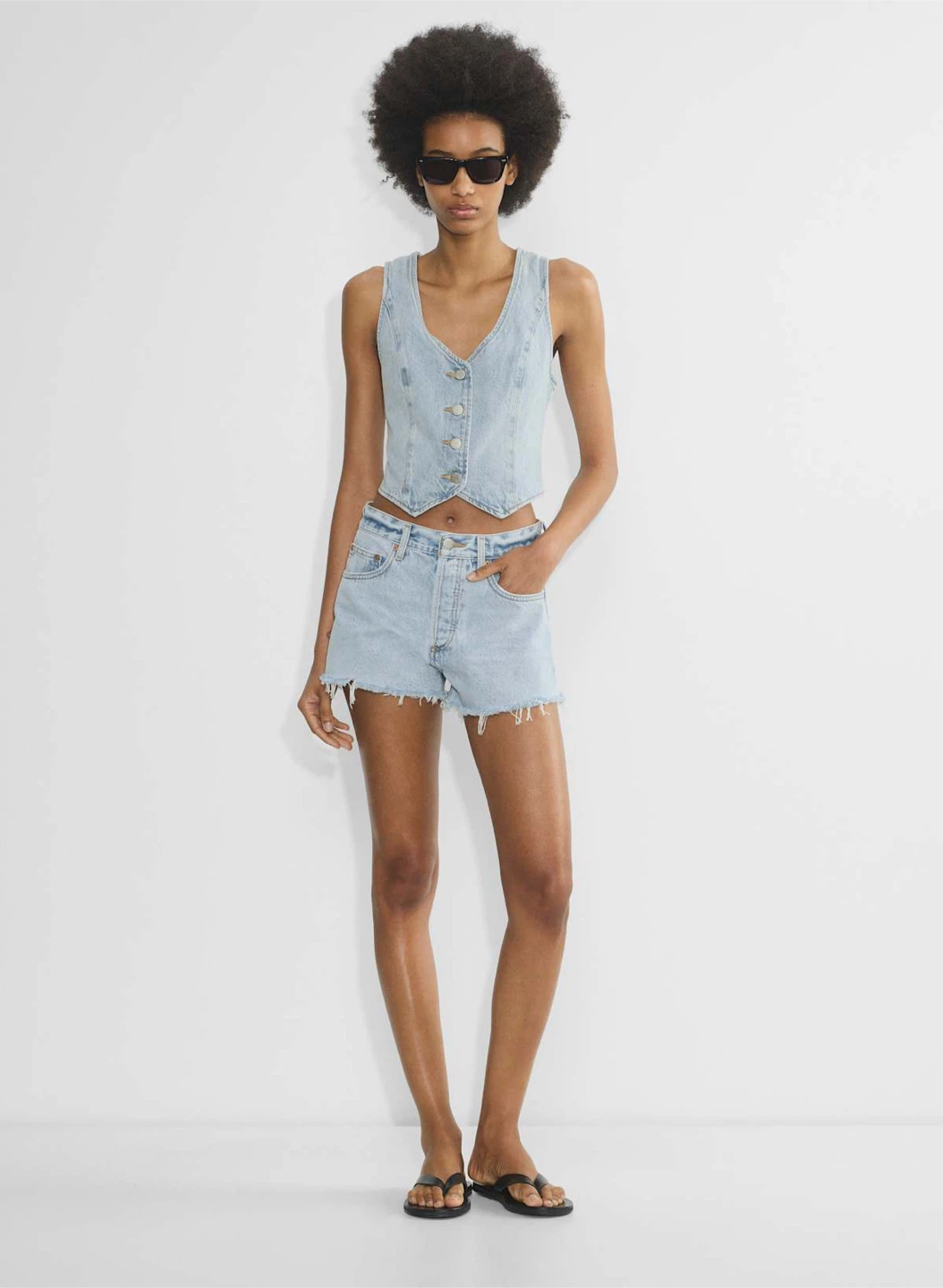 Denim Forum the 90s Mia Denim Vest - photo 5