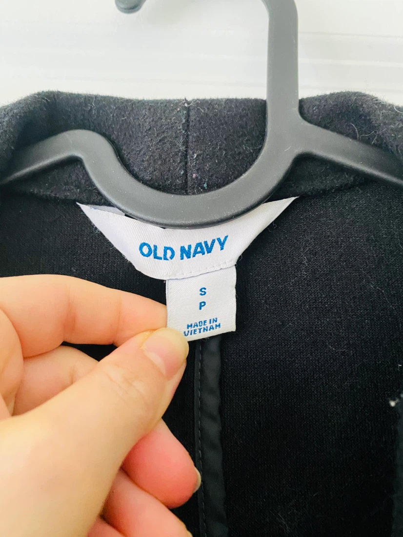 Old Navy Black Collar Coat
