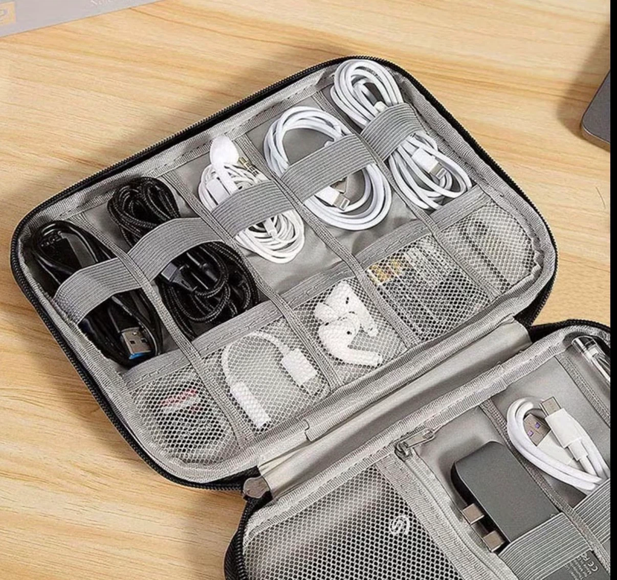 Travel Cable Organizer Bag — Red - photo 4