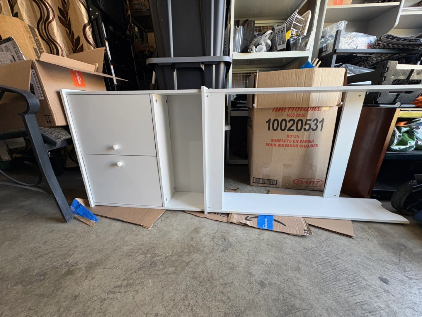 White over the toilet Storage Unit with Drawers - photo 2