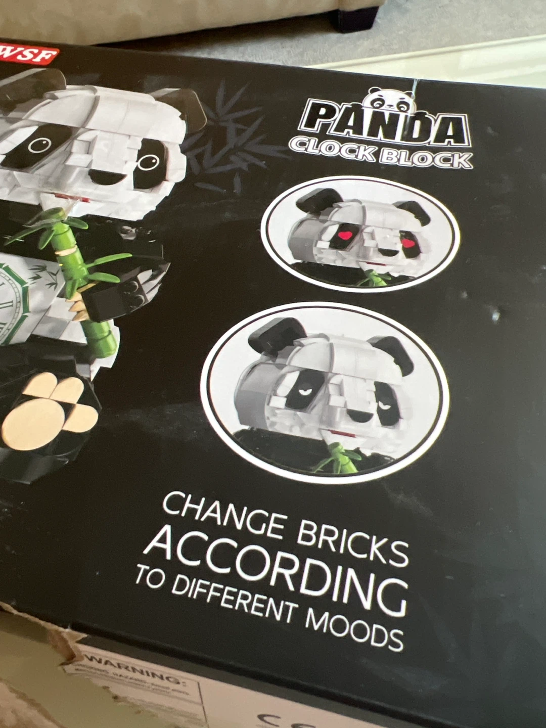 853pc Panda Clock Building Block Set – New - photo 2