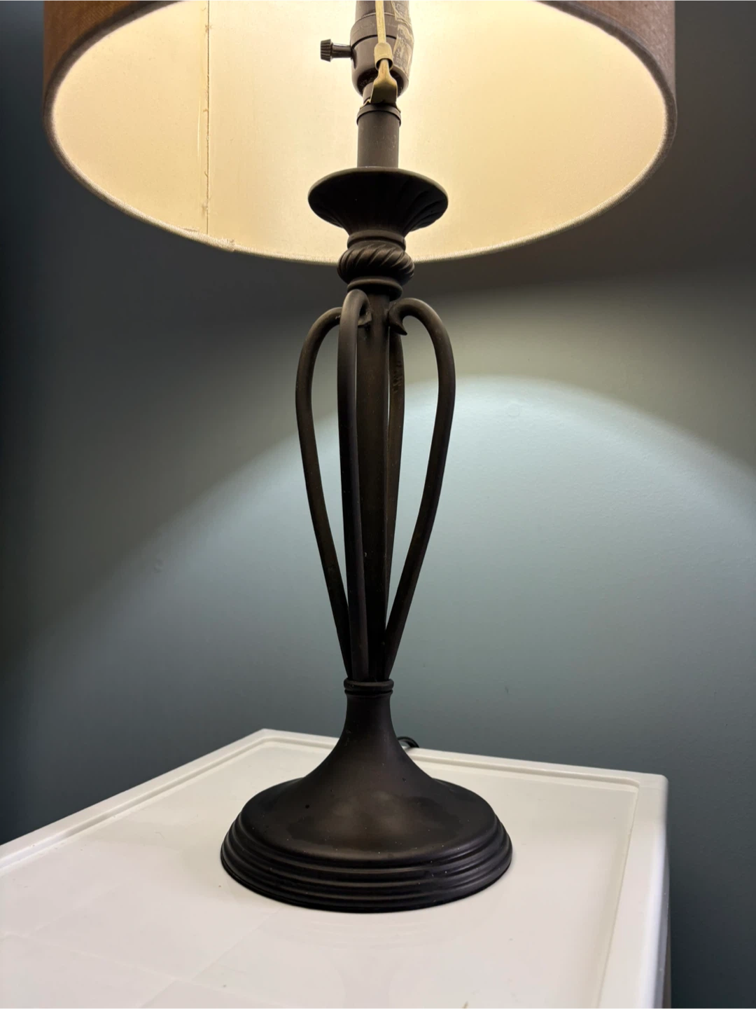 25” Metal Iron Table Lamp - photo 3