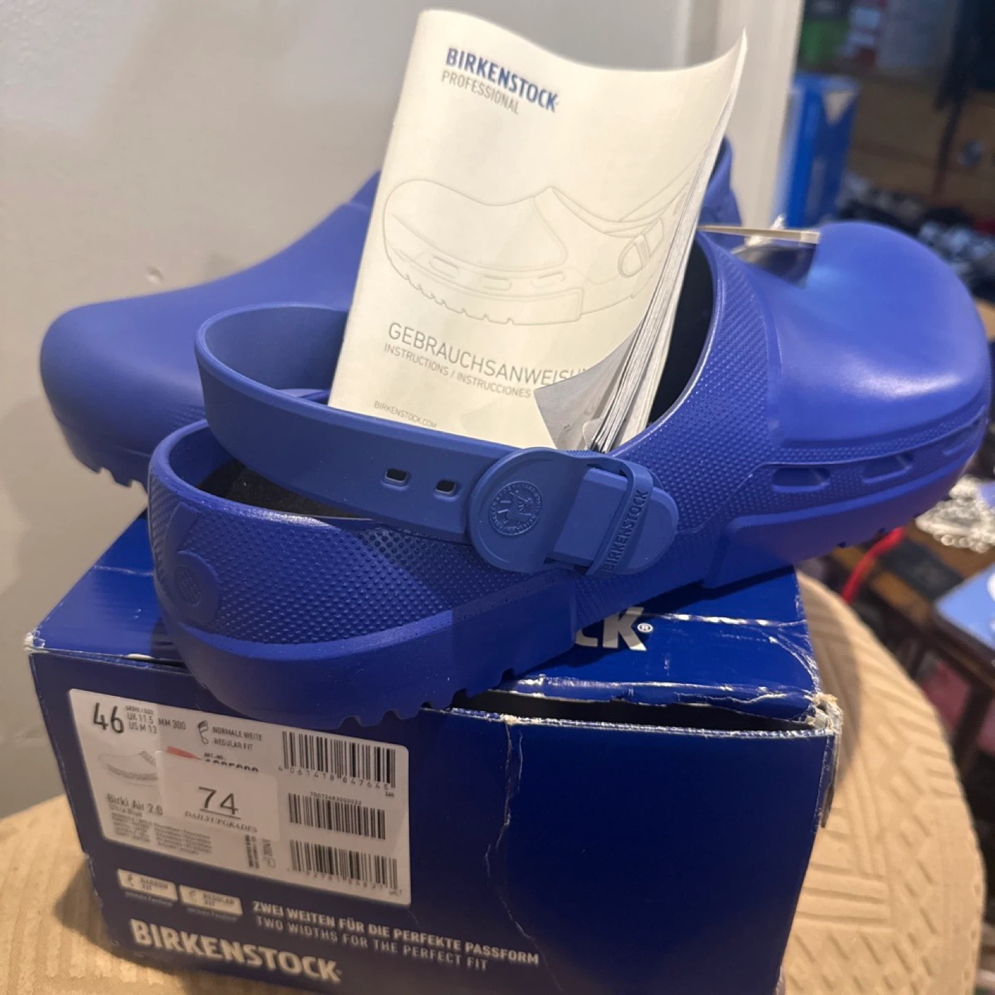 Birkenstock Birki Air 2.0 Clogs Size 46 Blue - photo 3