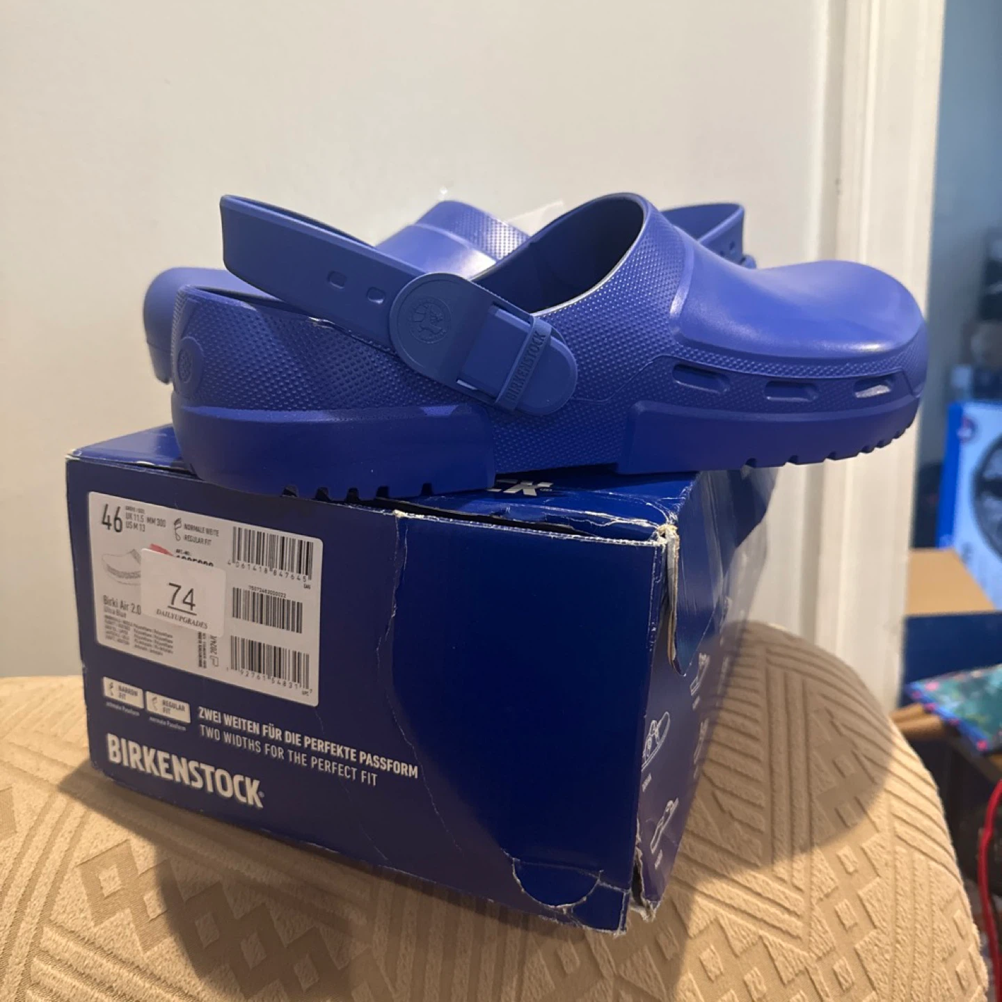 Birkenstock Birki Air 2.0 Clogs Size 46 Blue