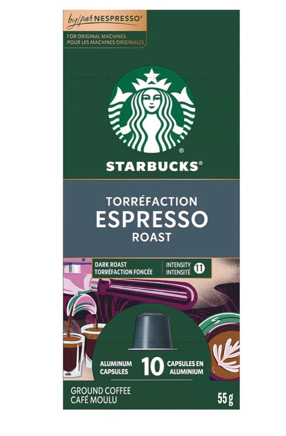 Nespresso Espresso Roast Capsules, For Original Line, 55 g