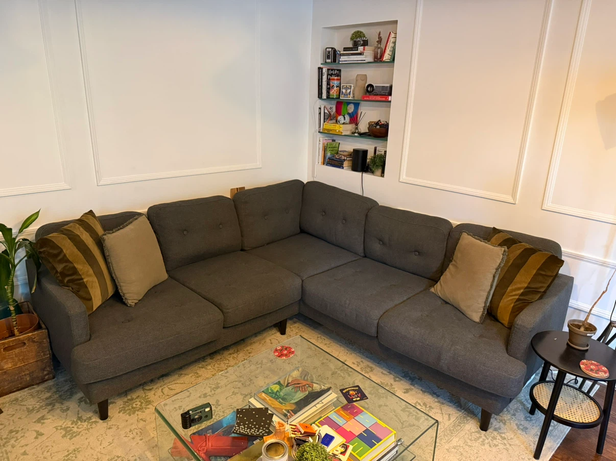 Gray Sectional Sofa - photo 2
