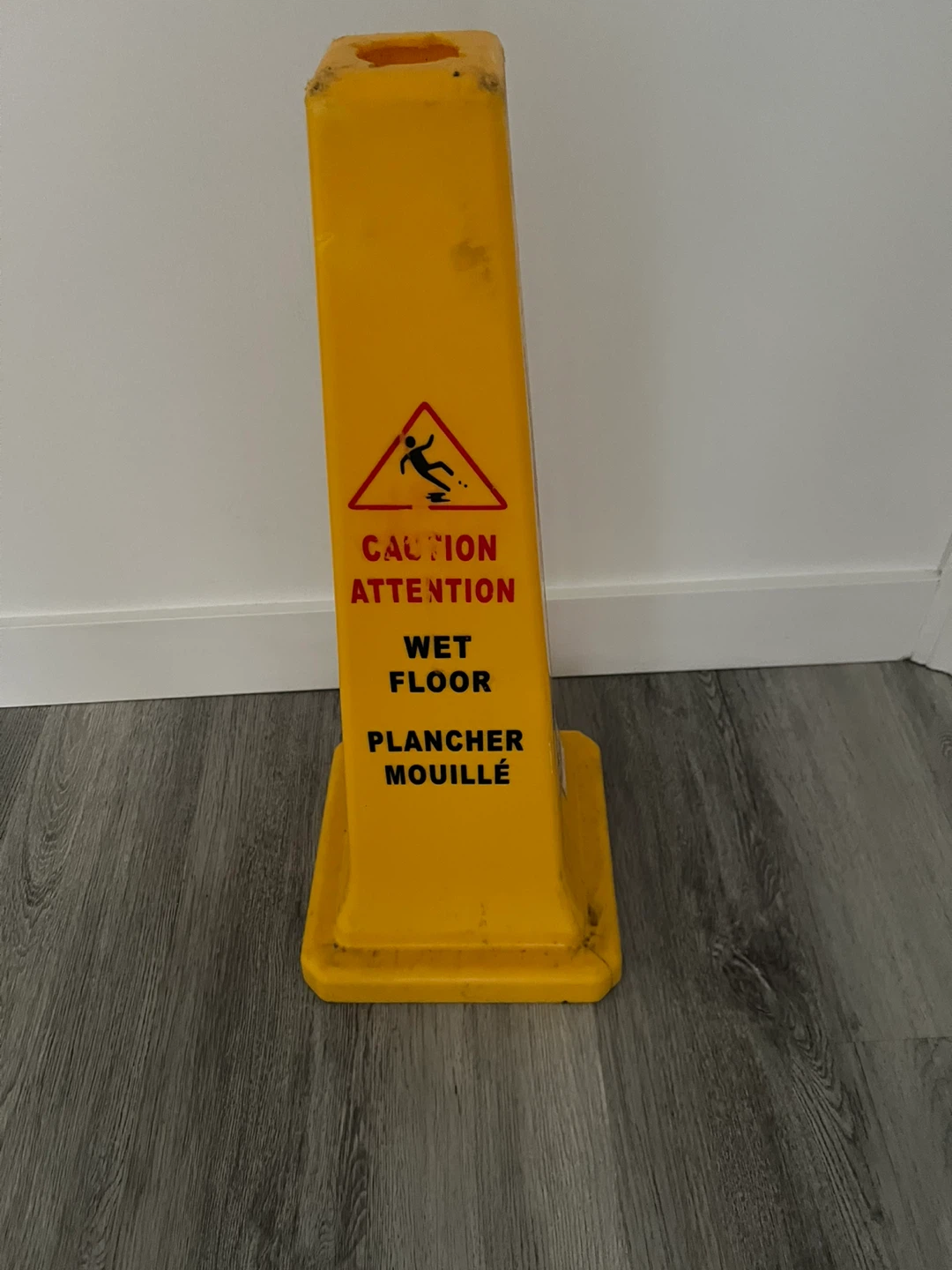 Yellow Wet Floor Caution Sign Cone