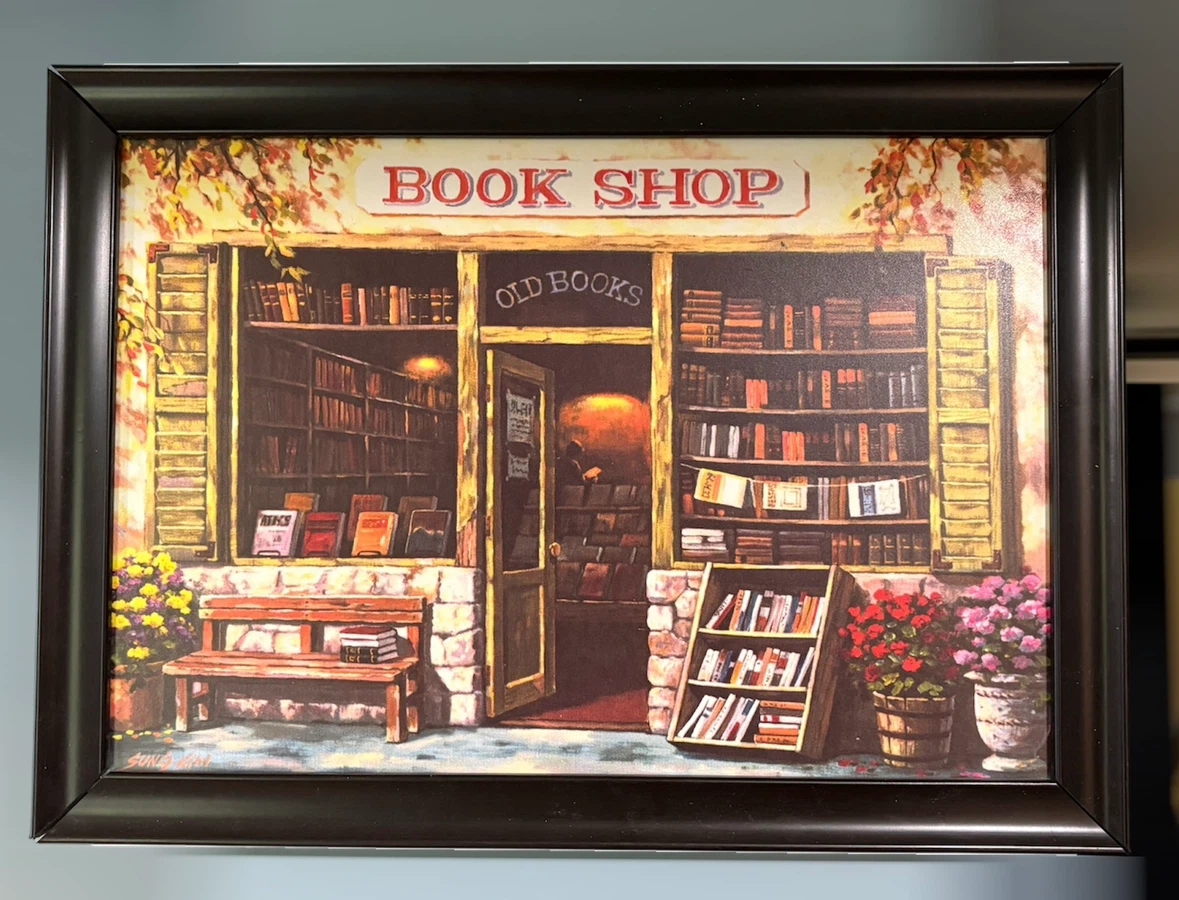 Framed Book Shop Art Print - photo 2
